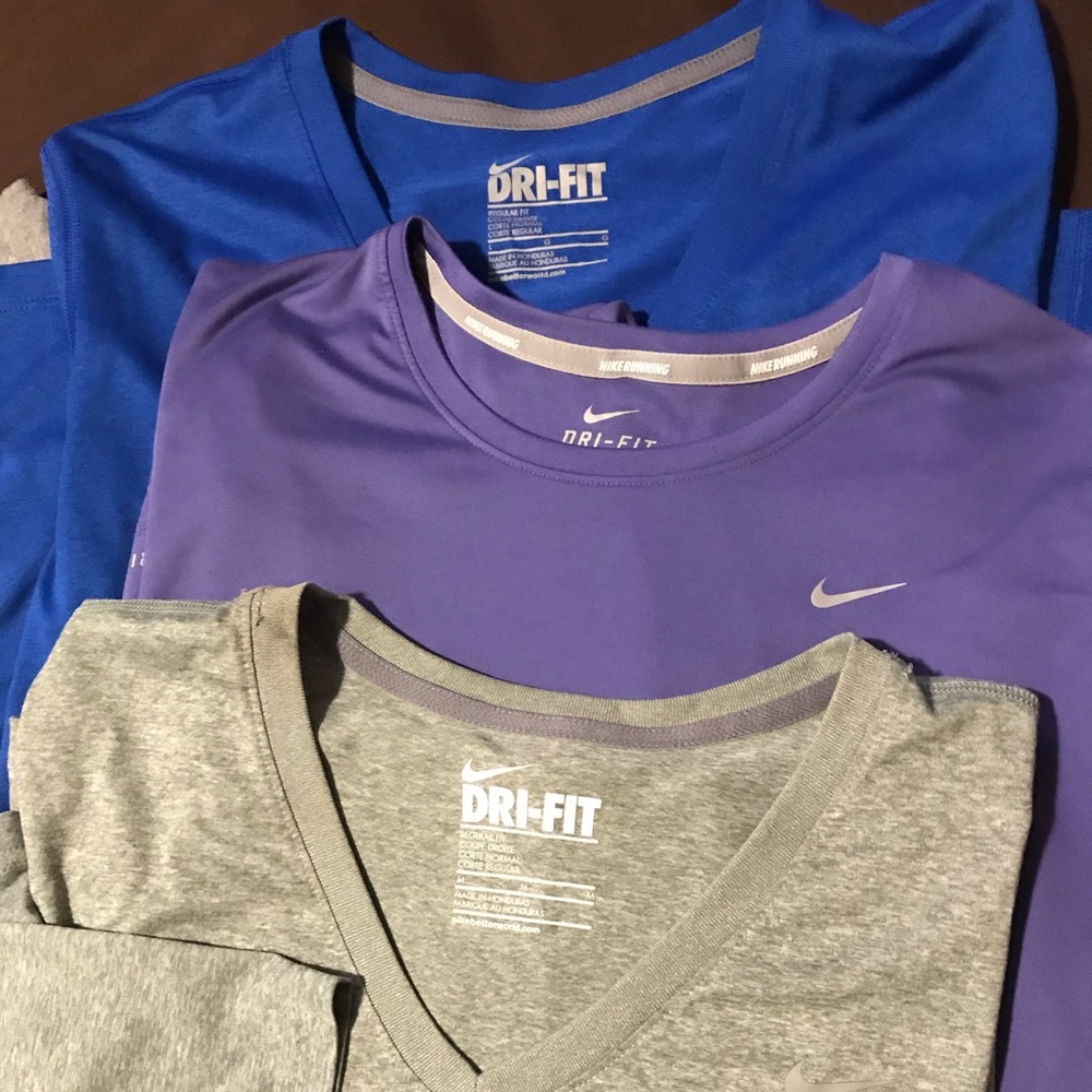 Nike shirts size medium and large